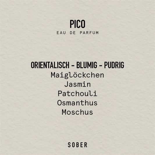 Sober Pico Parfyymi 50ml - Unisex Eau de Parfum