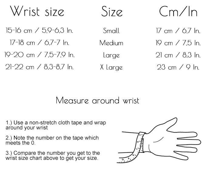 Rannekoru Palm Band Trophy Punottu Ranneke - Musta/Valko 2