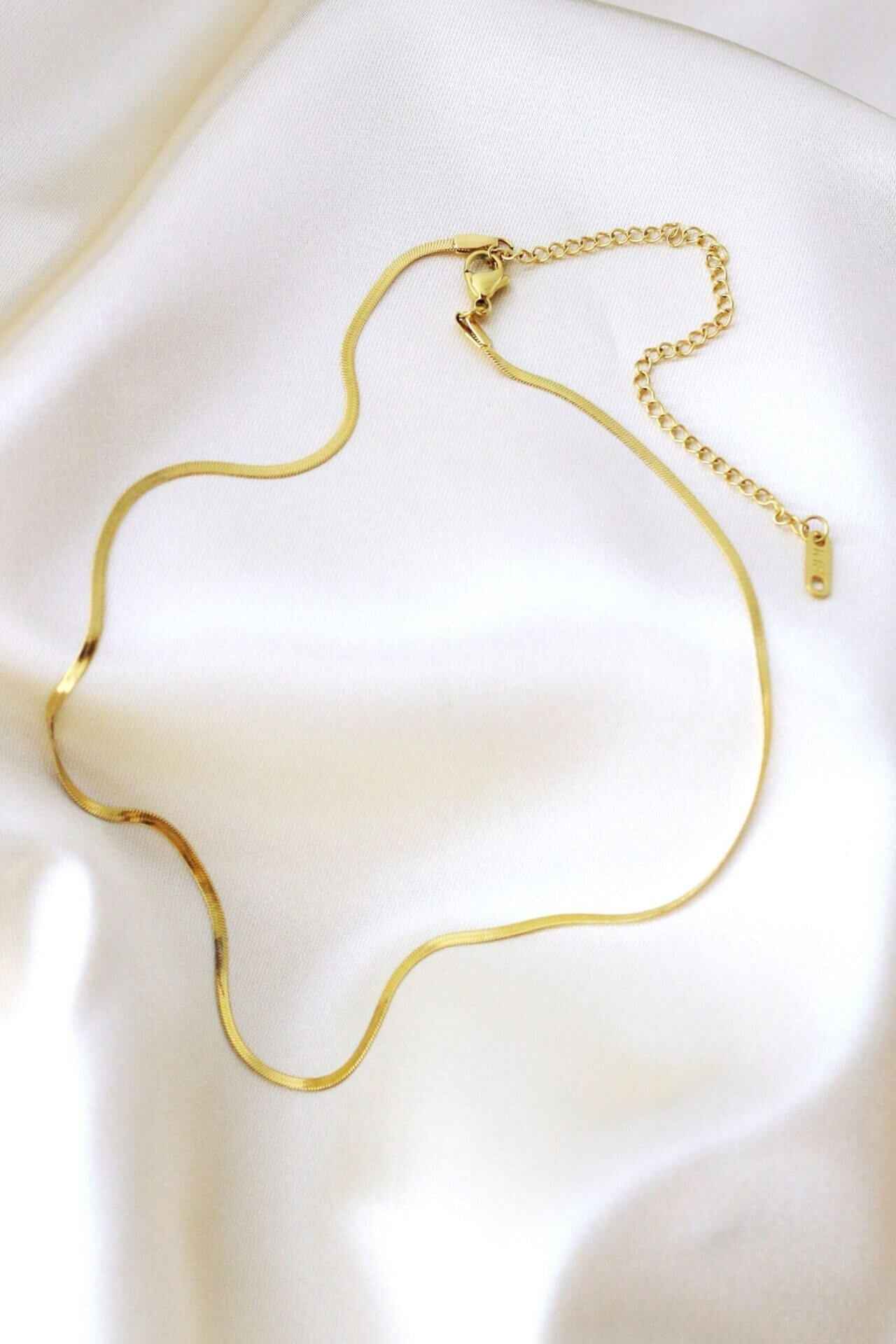 18-Karaatin Litteä Ketjukaulakoru – Divine Dulcet - Porokoru
