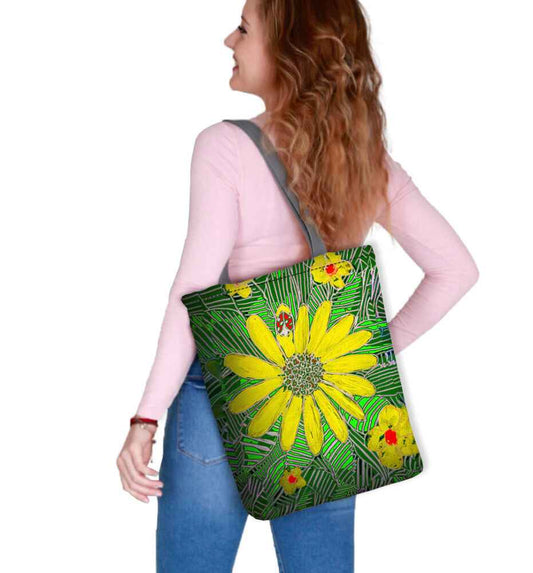 Canvas Cordura Olkalaukku/Ostoskassi - Mirage Kukka - Sunny Line Bertoni - Porokoru