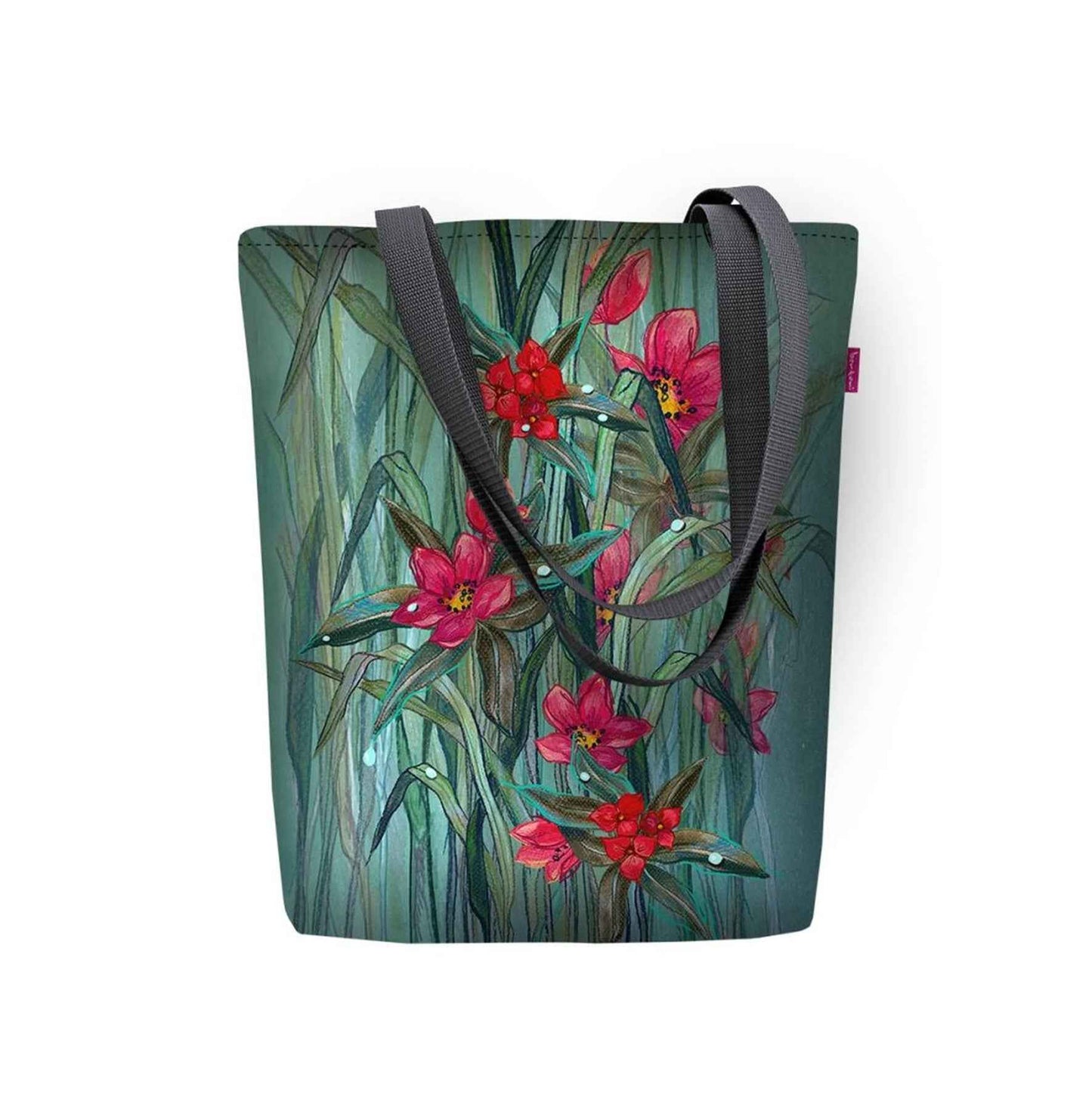 Canvas Cordura Olkalaukku/Ostoskassi - Fiori Kukat - Sunny Line Bertoni - Porokoru