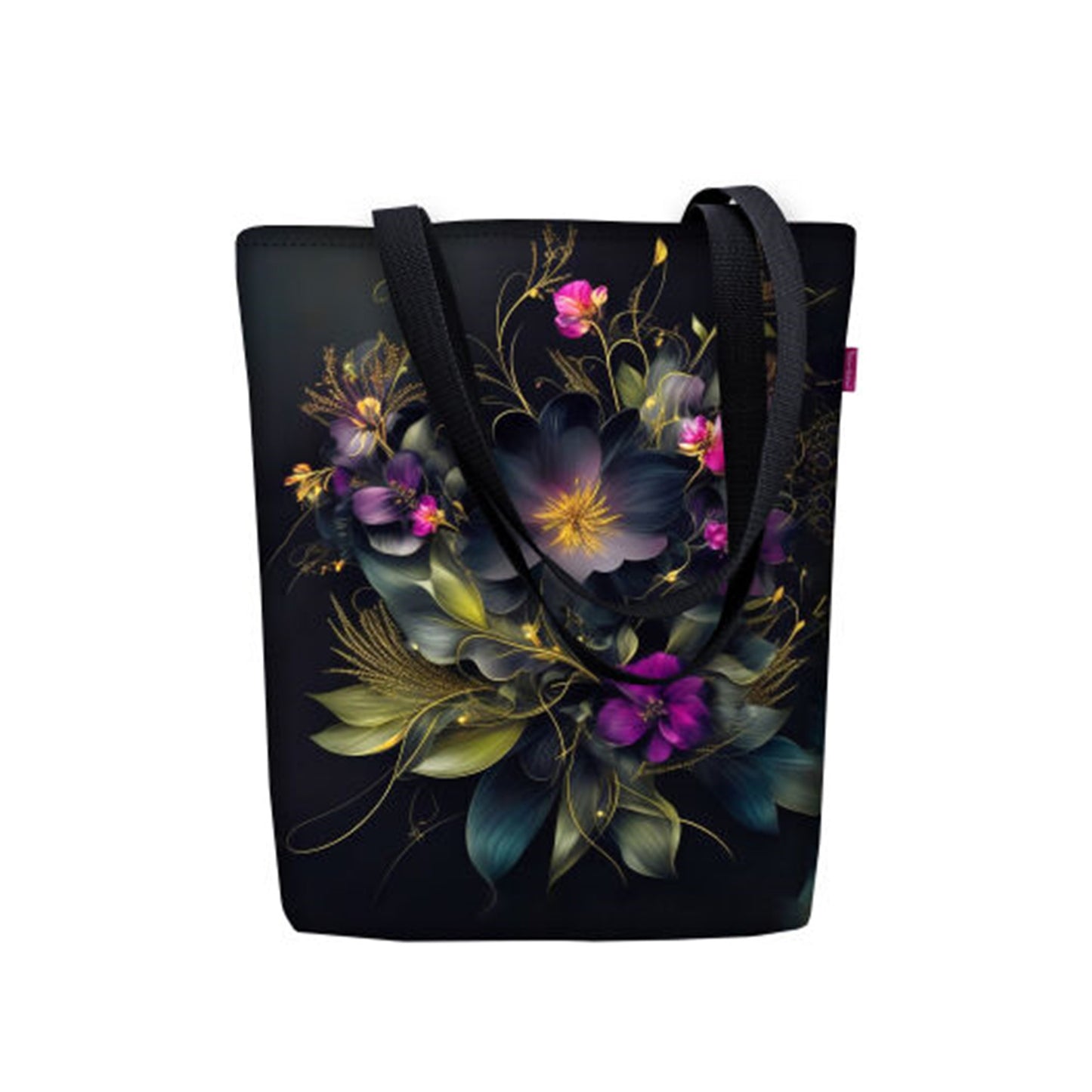 Axelväska/Shoppingväska i Canvas Cordura - Maura Flowers - Sunny Line Bertoni