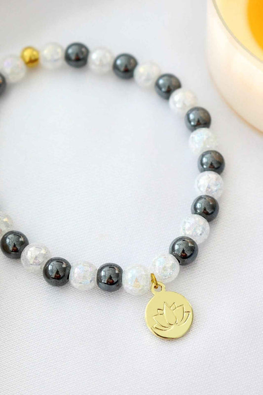 Elastinen 24-Karaatin Rannekoru Hematite Divine Dulcet - Porokoru