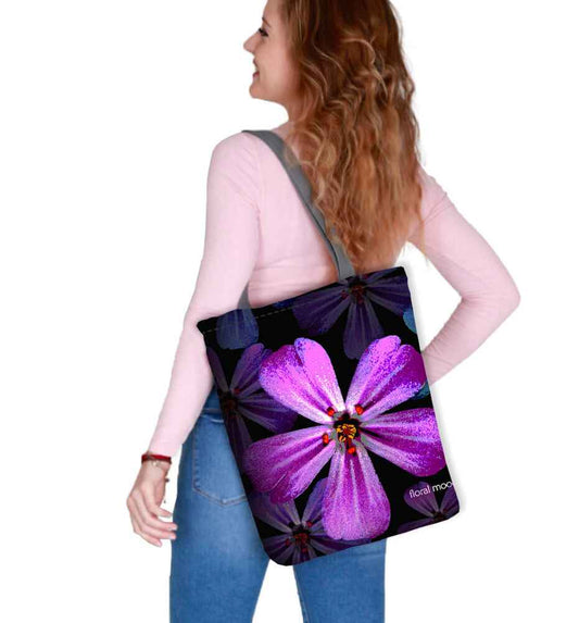 Canvas Cordura Olkalaukku/Ostoskassi - Floral Mood - Sunny Line Bertoni - Porokoru