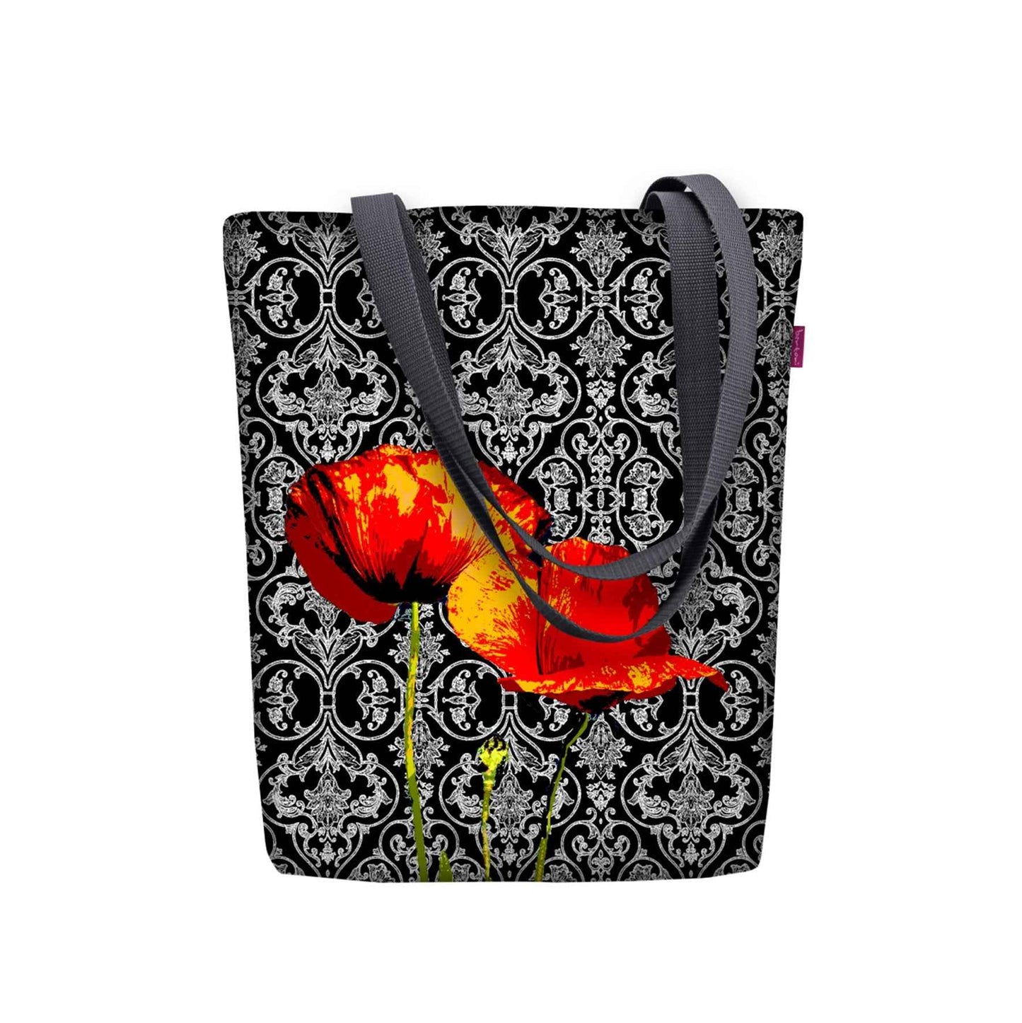 Canvas Cordura Olkalaukku/Ostoskassi - Poppies - Sunny Line Bertoni - Porokoru