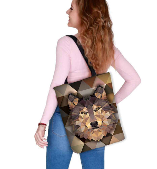 Canvas Cordura Olkalaukku/Ostoskassi - Wolf - Sunny Line Bertoni - Porokoru