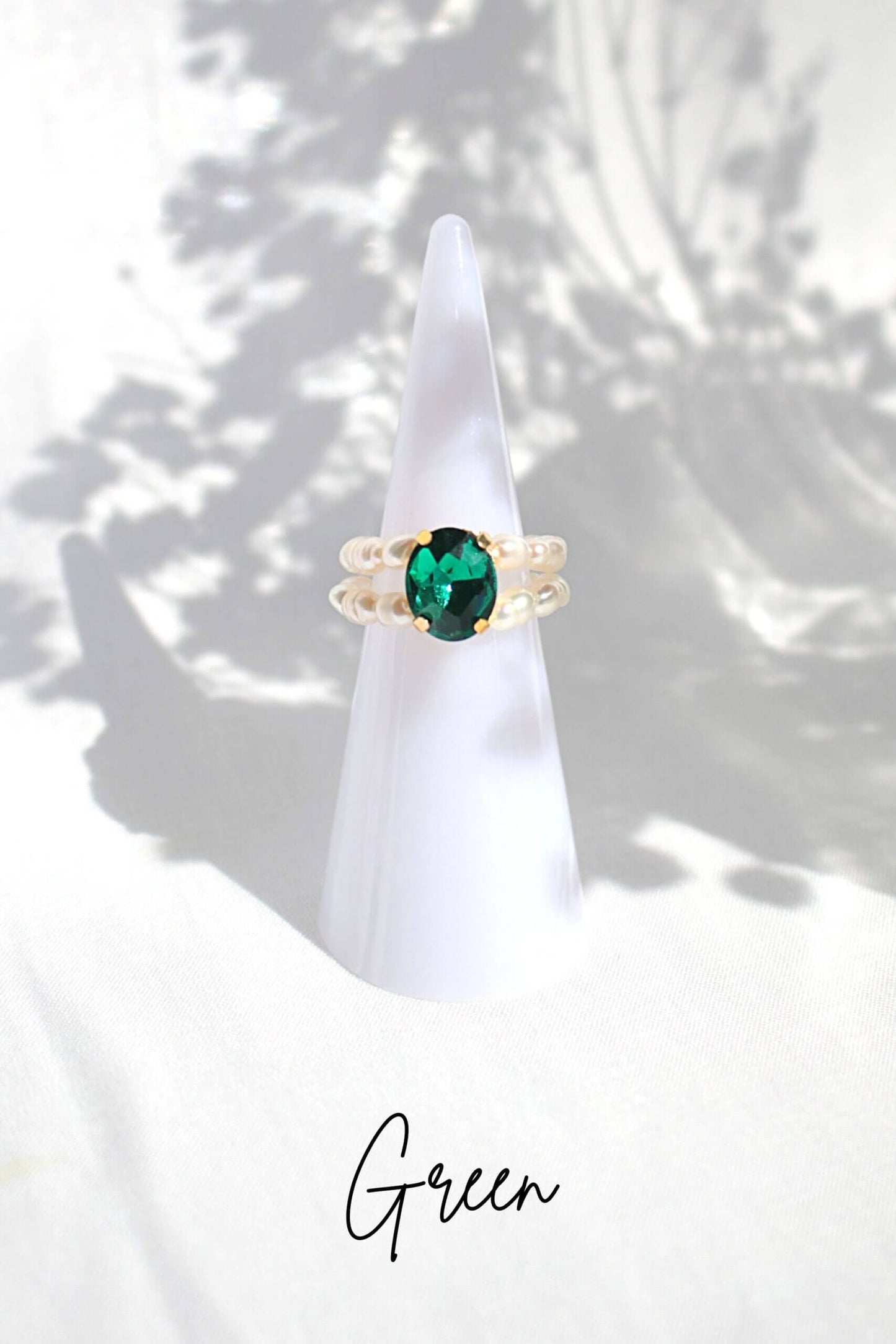 Sinisen Sävyisiä Makenvedenhelmisormuksia Divine Dulcet