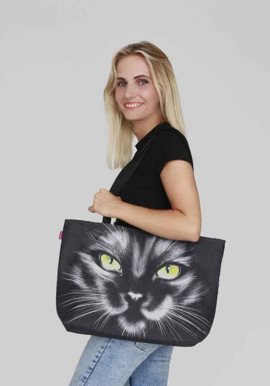 Nero Shoulder Bag In Canvas Holiday Line Bertoni