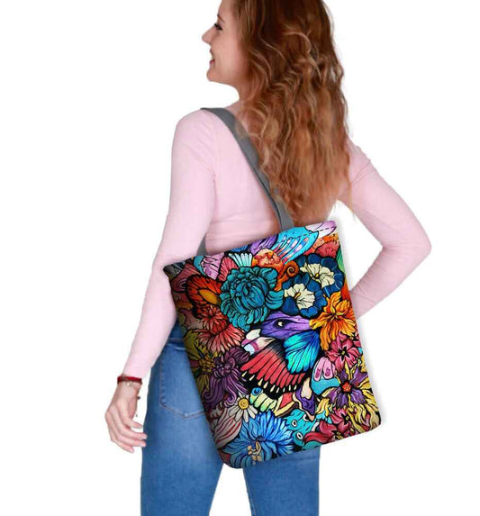 Canvas Cordura Olkalaukku/Ostoskassi - Hippie Hippilaukku - Sunny Line Bertoni - Porokoru