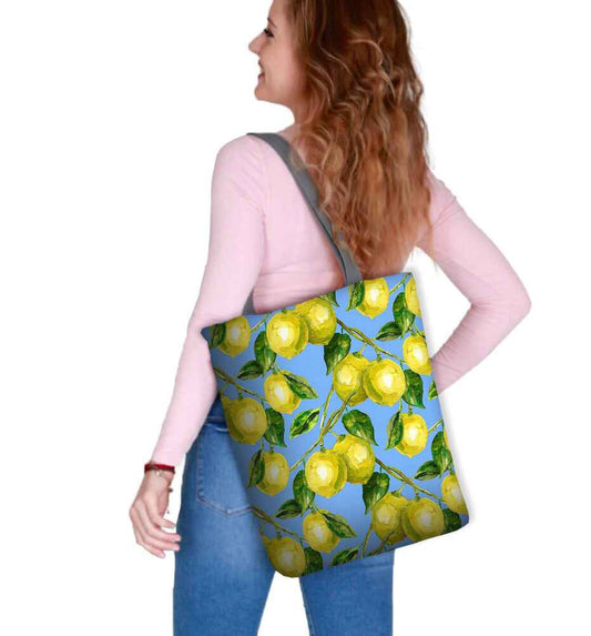 Canvas Cordura Olkalaukku/Ostoskassi - Lemons - Sunny Line Bertoni - Porokoru