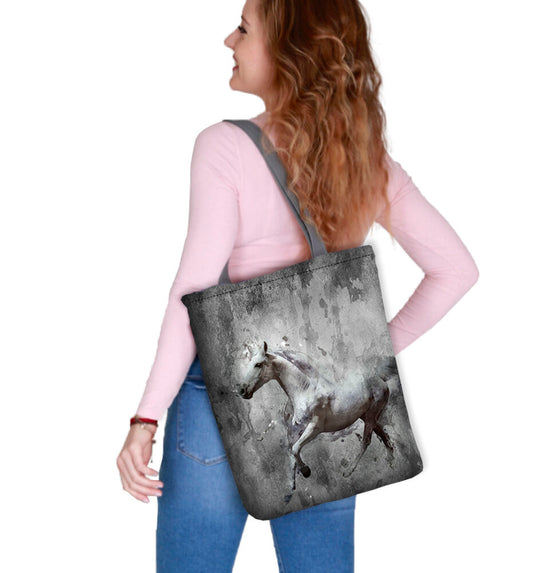 Axelväska/Shoppingväska i Canvas Cordura - Amor Häst - Sunny Line Bertoni