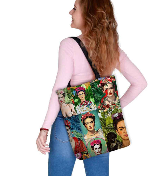 Canvas Cordura Olkalaukku/Ostoskassi - Modern Frida - Sunny Line Bertoni - Porokoru
