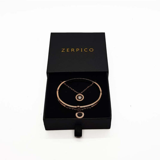 Rannekoru ja Kaulakoru Jericho 14-K Rosé Gold - Zerpico
