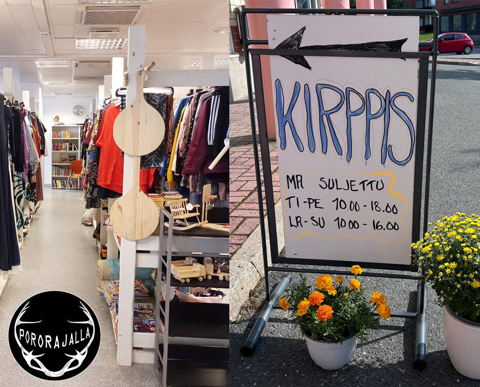 Toimimme yhteistyössä Kiiminkiläisen Kirpputori Pororajalla kanssa!