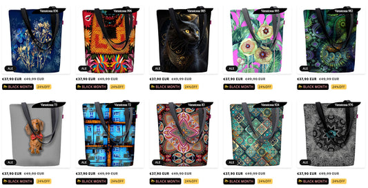 Kauhee määrä Canvas Cordura Olkalaukkuja -24% Black Month 2025