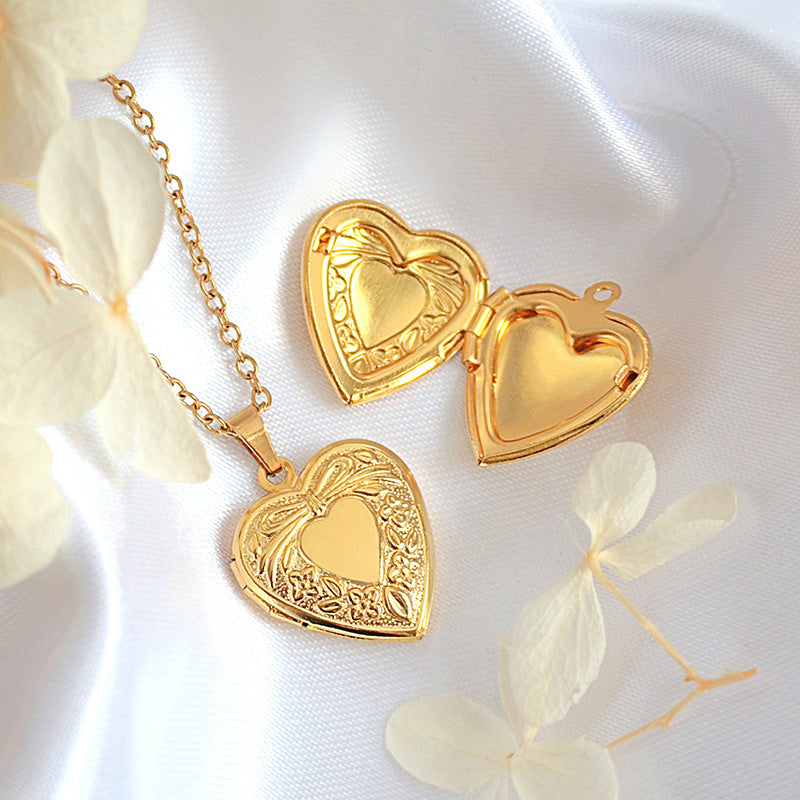 18 Karaatin Kullattu Naisten Sydänriipus Divine Dulcet