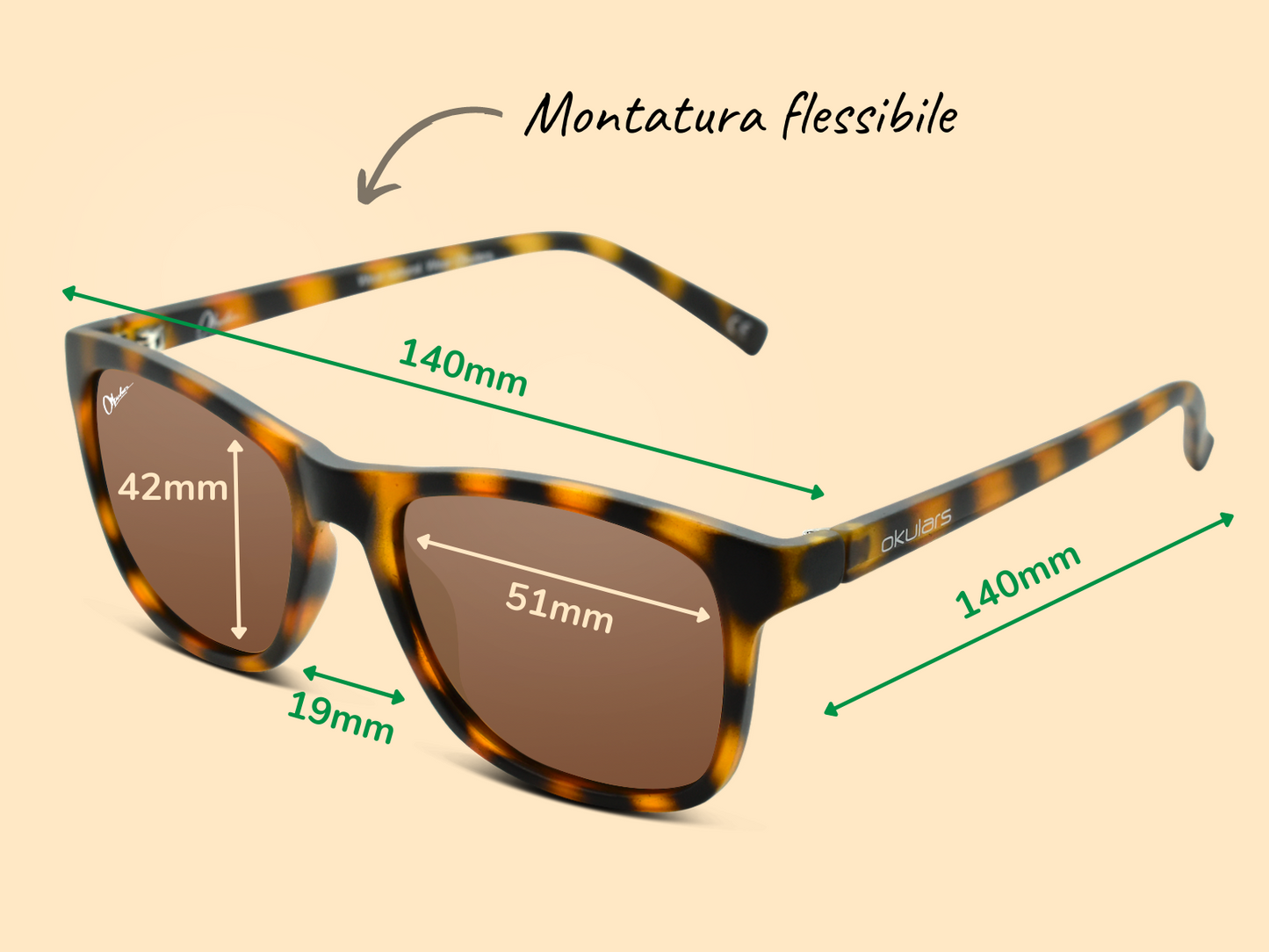 Ekologiset Aurinkolasit Okulars Eco Nordic Sand