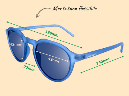 Ecological Sunglasses Okulars Eco Pacific Ocean Blue