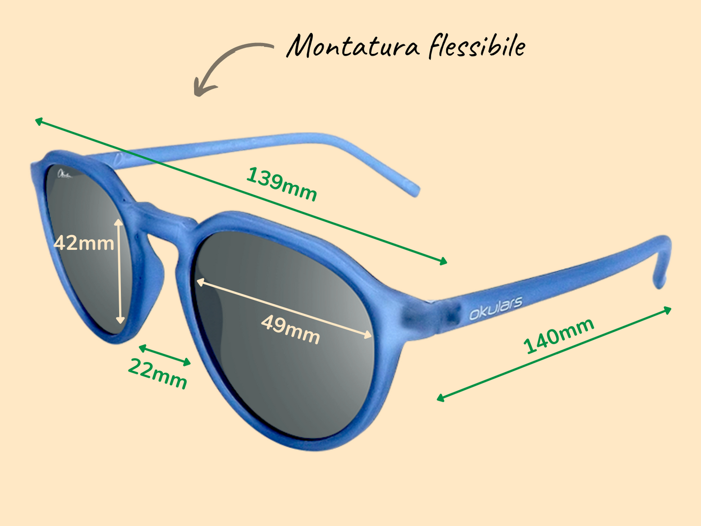 Ecological Sunglasses Okulars Eco Pacific Ocean Black