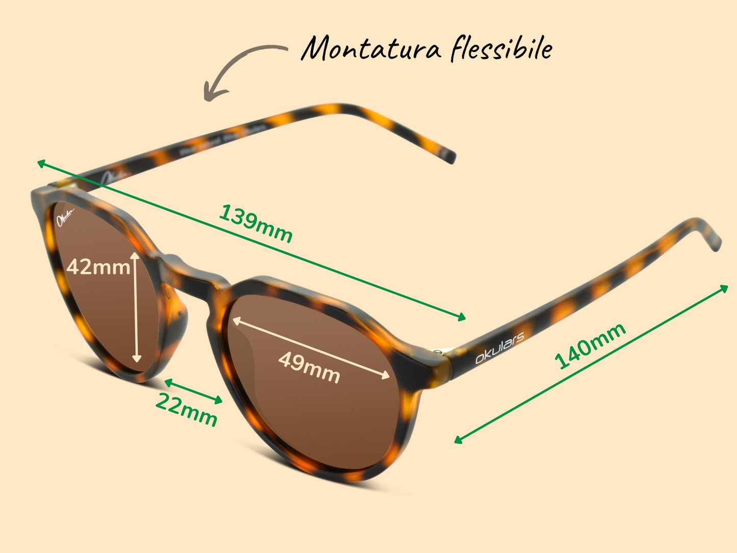 Ekologiset Aurinkolasit Okulars Eco Pacific Sand