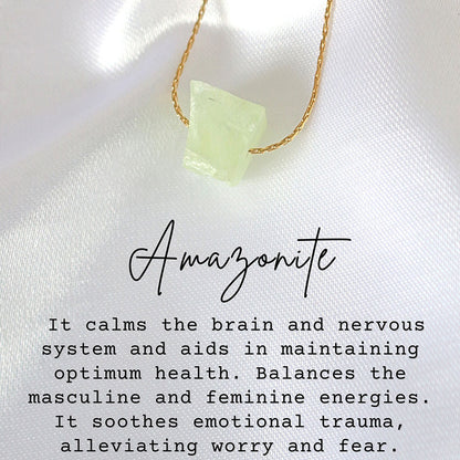 24-Karaatin Kullattu Riipuskaulakoru Aidoilla Luonnonkristalleilla - Divine Dulcet