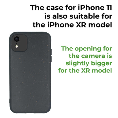 Wheat Seed Biodegradable Phone Case for iPhone - Black