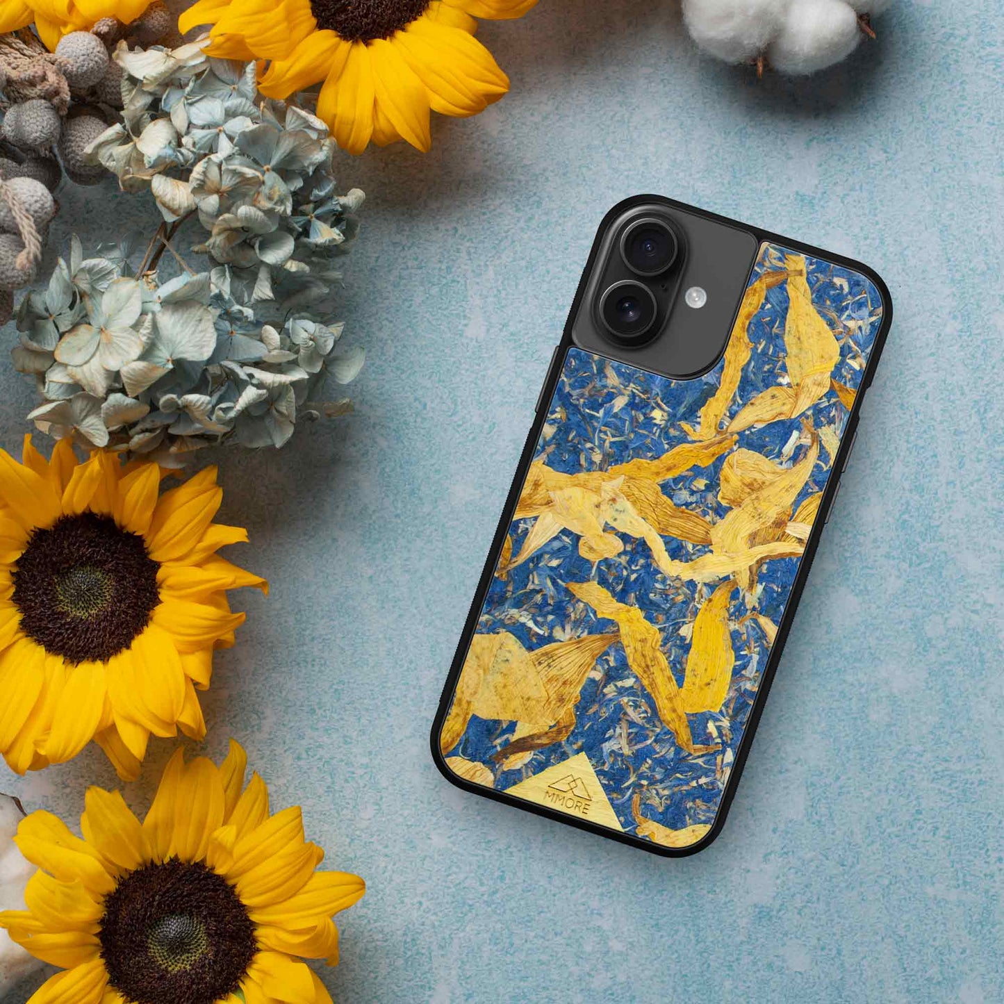 Cornflower Smartphone Case with Your Own Text - Summer Sky - MMore