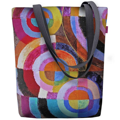 Canvas Cordura Olkalaukku/Ostoskassi - Circles - Sunny Line Bertoni