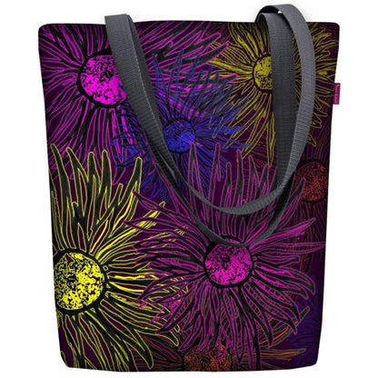 Canvas Cordura Olkalaukku/Ostoskassi - Daisy Sunny Line Bertoni