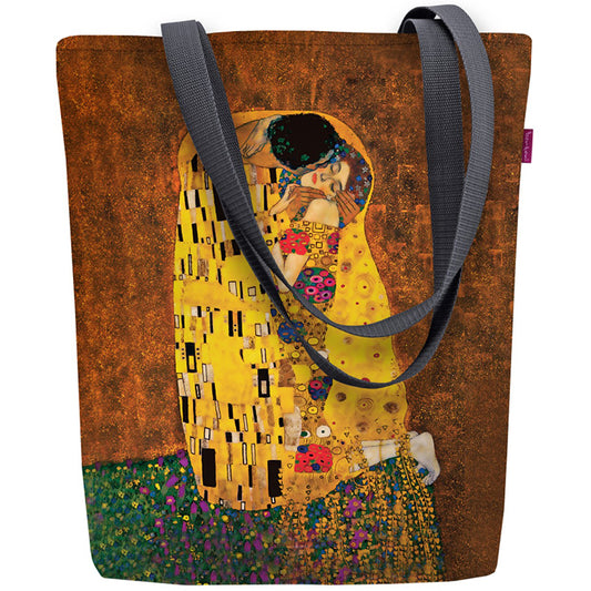 Canvas Cordura Olkalaukku/Ostoskassi - Klimt The Kiss Sunny Line Bertoni