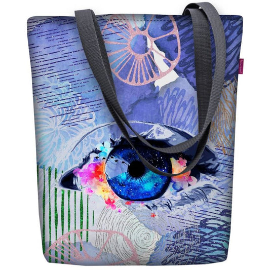 Canvas Cordura Olkalaukku/Ostoskassi - Eye Sunny Line Bertoni