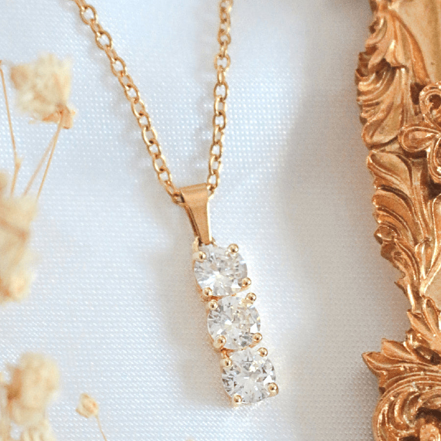 Cubic Zirconia Riipuskaulakoru 24-karaatia - Divine Dulcet