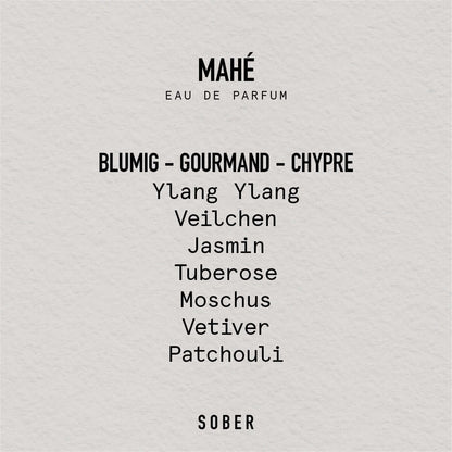 Sober Mahé Parfyymi 50ml - Unisex Eau de Parfum