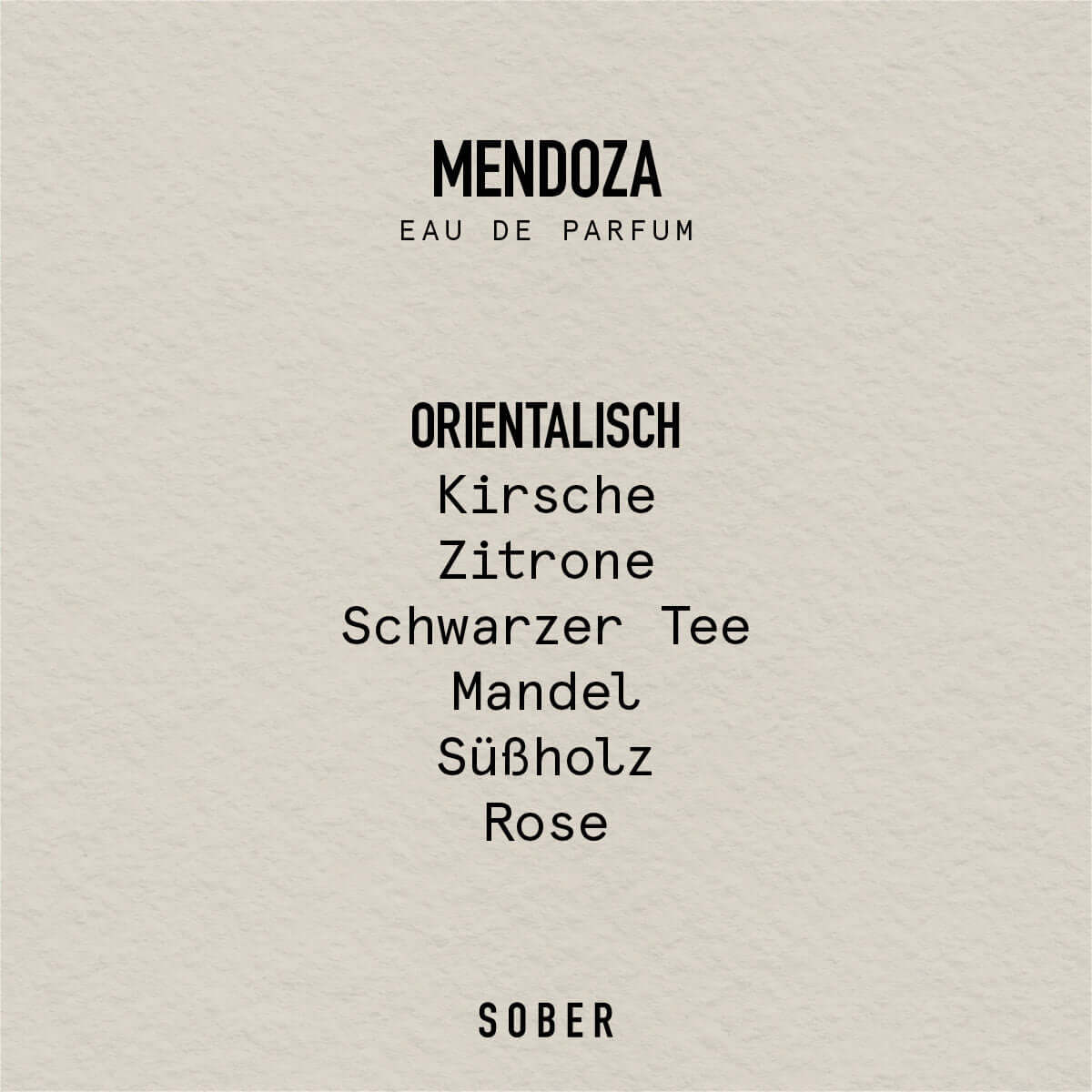 Sober Mendoza Parfyymi 50ml - Unisex Eau de Parfum