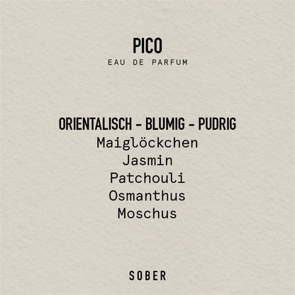 Sober Pico Parfyymi 50ml - Unisex Eau de Parfum