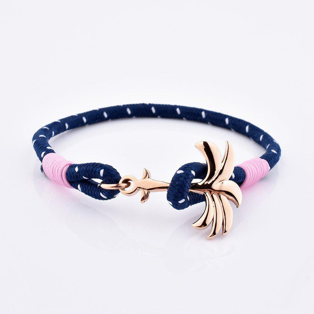 Rannekoru Palm Band Daybreak Punottu Ranneke - Sini/Pinkki 1