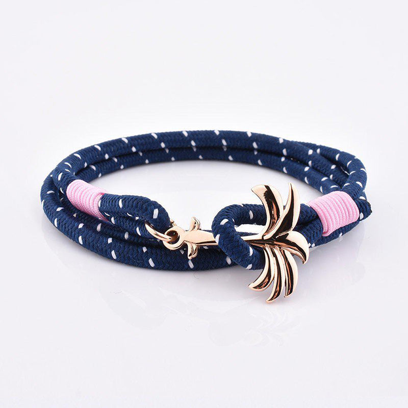 Rannekoru Palm Band Daybreak Punottu Ranneke - Sini/Pinkki 2