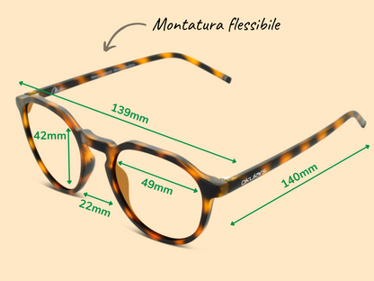 Ekologiset Sinivalolasit Okulars Eco Pacific Luce Blu - Sand