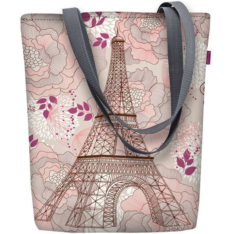 Bonsoir on pariisi-aiheinen ostoslaukku