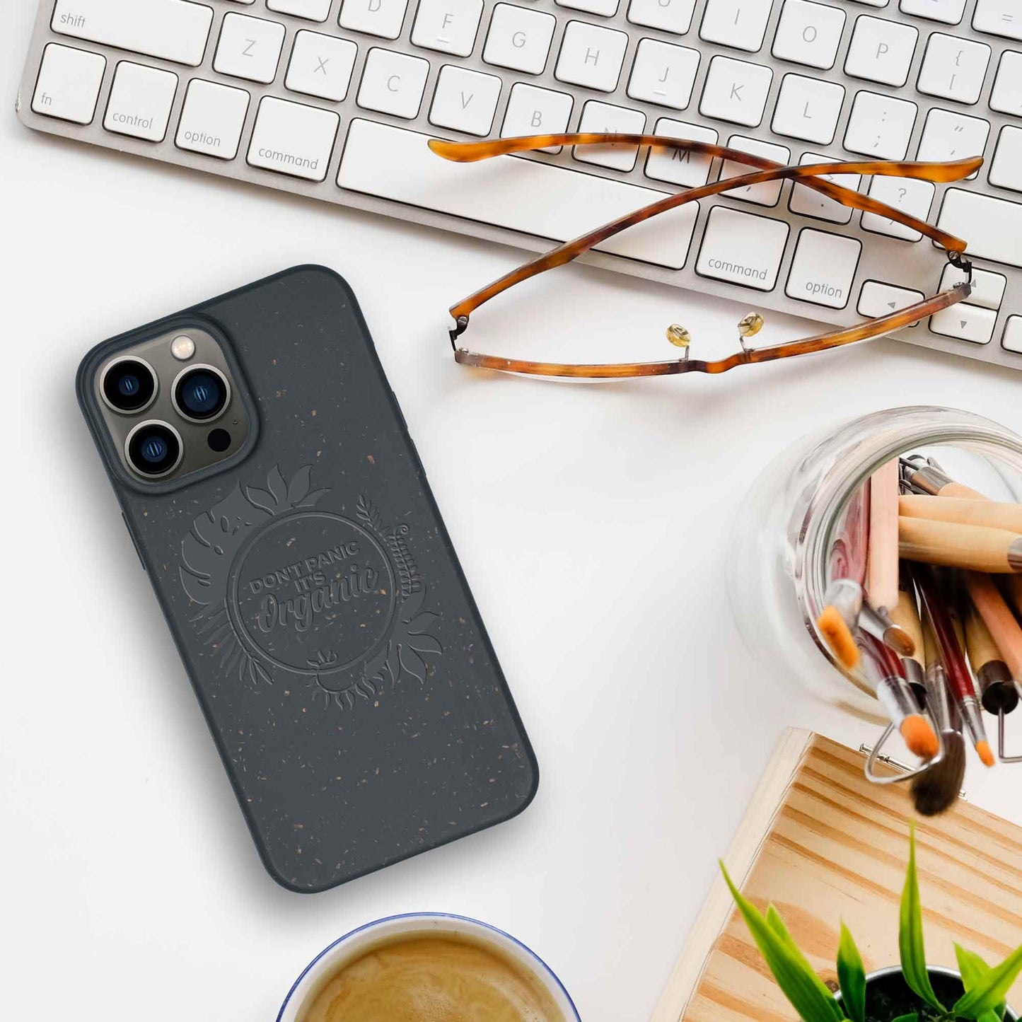 Don't Panic It's Organic - Biodegradable iPhone Case - Eight Colors