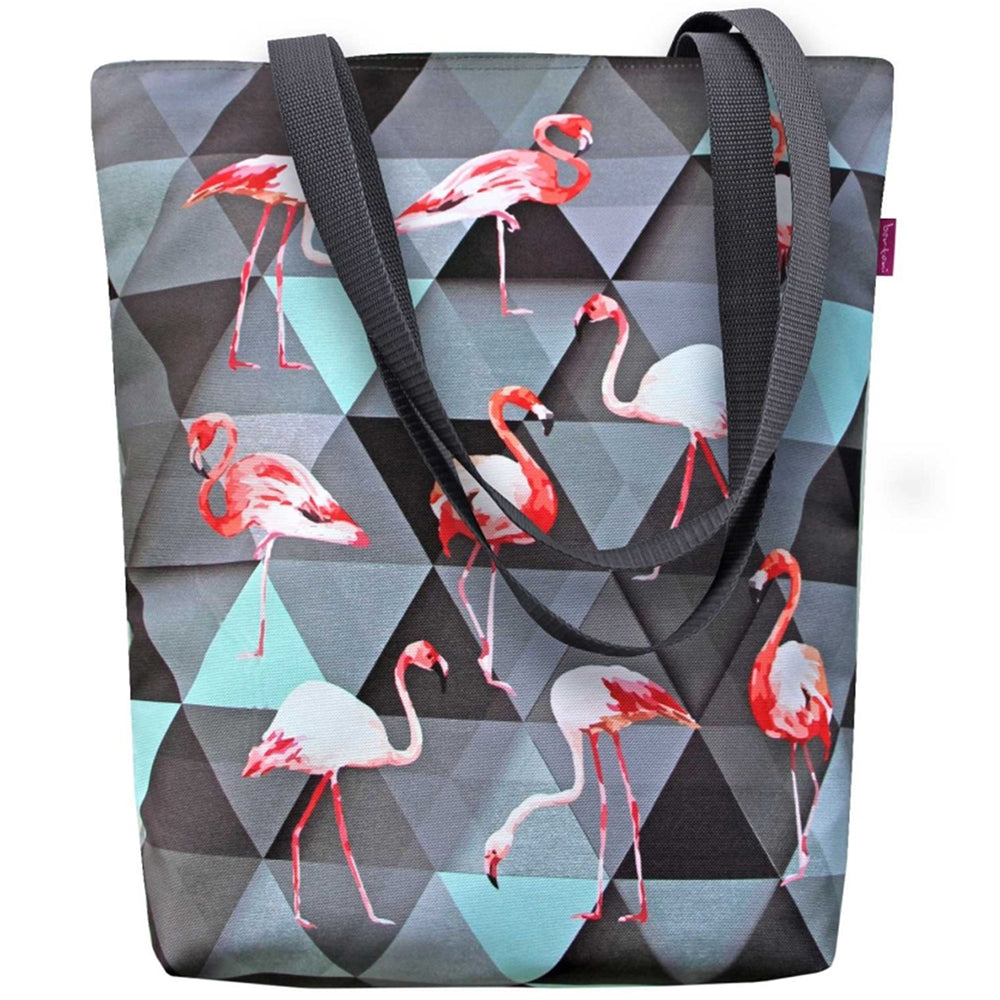 Canvas Cordura Olkalaukku/Ostoskassi - Flamingo - Sunny Line Bertoni - Porokoru