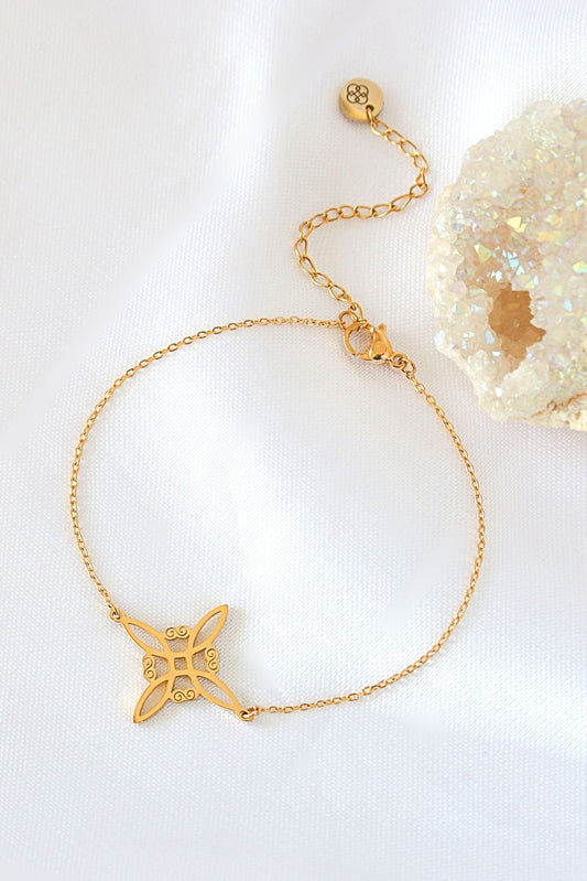 24-Karaatin Kullattu Noidansolmurannekkoru Amuletti Divine Dulcet