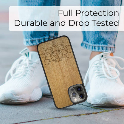 Tanganyikapuu Puhelimen Suojakuori - Lotus Flower MMore - Wood Collection