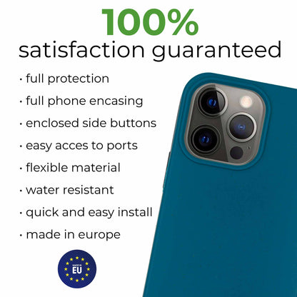 Deep Sea Blue - Biodegradable Phone Case for iPhone - MMore