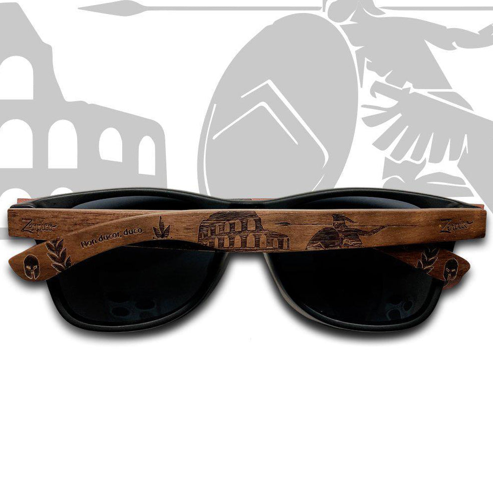 Pähkinäpuiset Kaiverretut Polarisoidut Aurinkolasit - Eyewood Gladiator - Zerpico