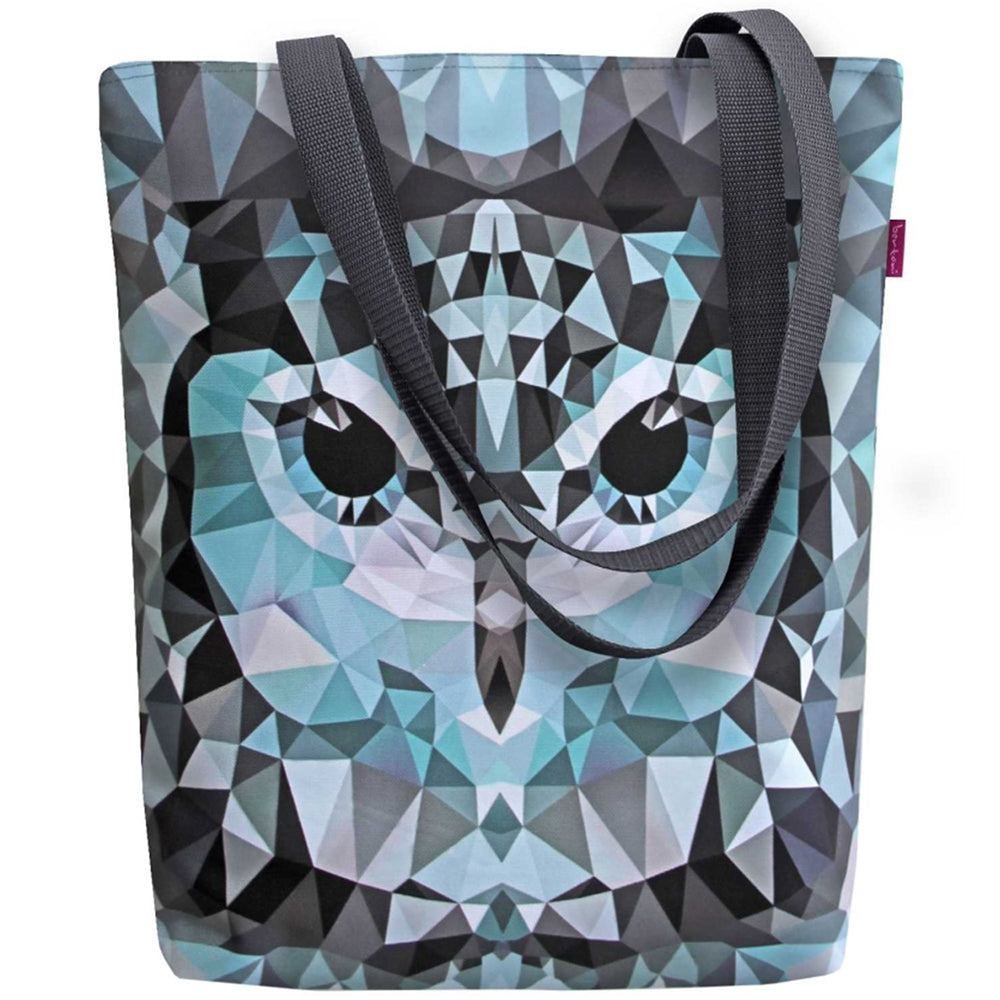 Pöllön kuvalla koristettu olkalaullu shoppailuun. porokoru.com