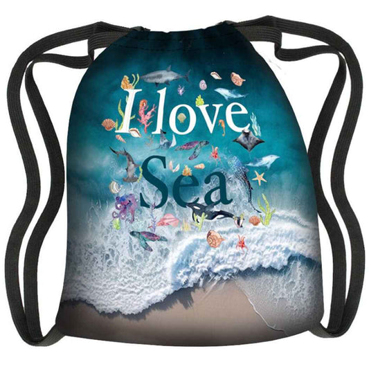 Vedenpitävä Kangasreppu I Love Sea Canvas Cordurasta
