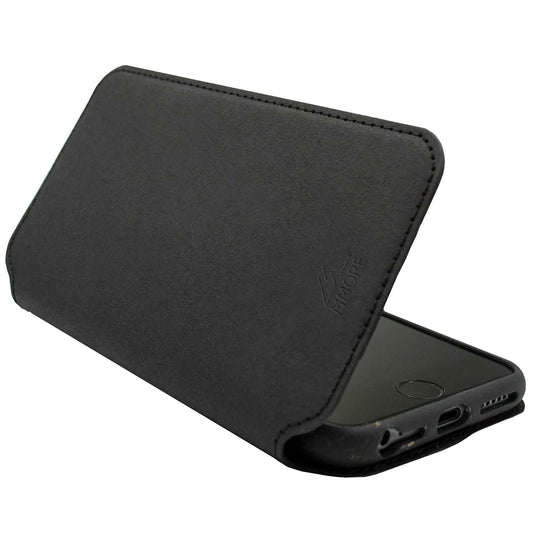Biologiskt Nedbrytbart Svart Fliptelefonfodral iPhone - MMore