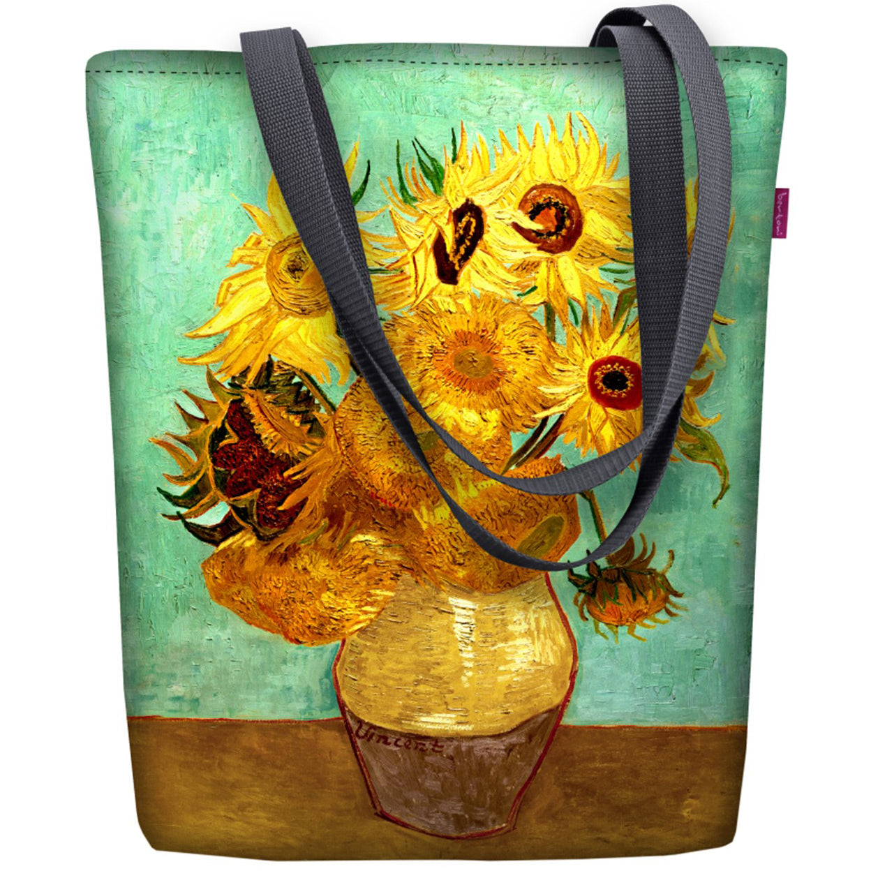 Canvas Cordura Olkalaukku/Ostoskassi - Sunflowers Sunny Line Bertoni