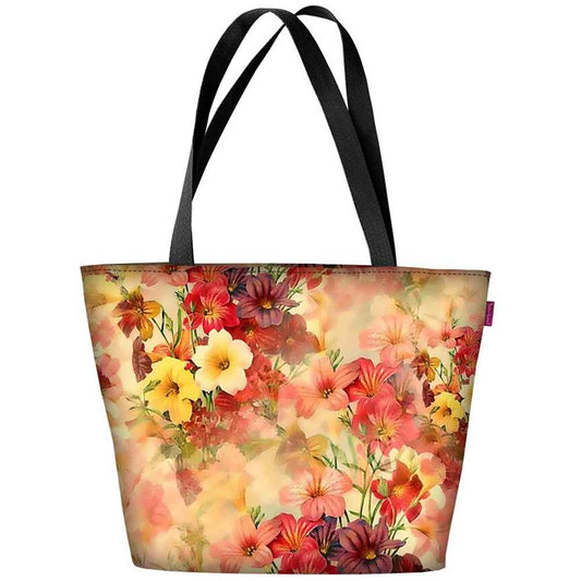 Canvas Cordura Olkalaukku - Cleo Kukat - Holiday Line Bertoni